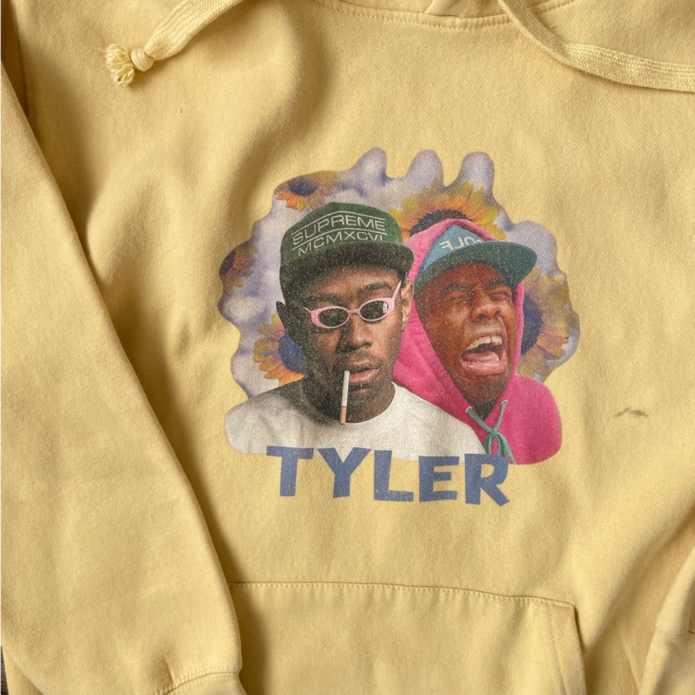 Tyler the Creator Yellow Graphic Hoodie size M - Picture 4 of 9
